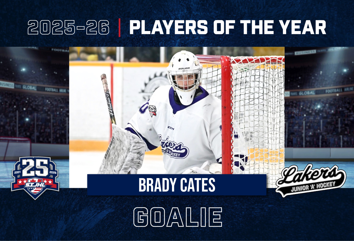 25/26 SIJHL Goalie of the Year – Brady Cates